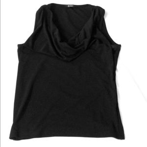 M-premier Black Sleeveless Blouse V-Neck